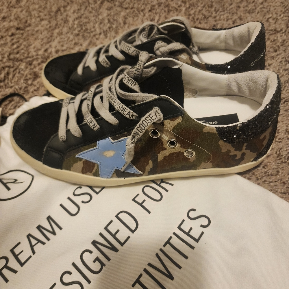 ‼️SOLD‼️Golden Goose Camo Sneakers - Picture 2 of 6